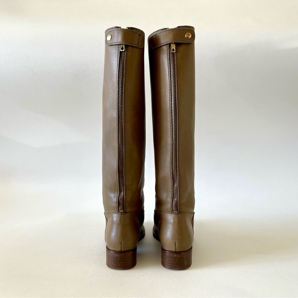 J. Crew Field Boots Riding Leather Equestrian Classic Minimalist Olive Green 6 - Picture 6 of 14